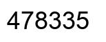 Número 478335 imagen negro