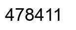 Number 478411 black image