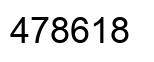 Number 478618 black image