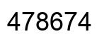 Number 478674 black image