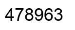 Number 478963 black image