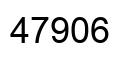 Número 47906 imagen negro