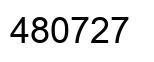 Number 480727 black image