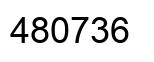 Number 480736 black image