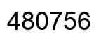 Number 480756 black image