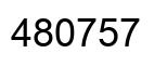 Número 480757 imagen negro