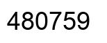 Number 480759 black image