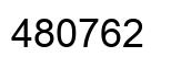 Number 480762 black image