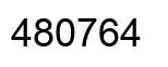 Number 480764 black image