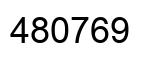 Number 480769 black image