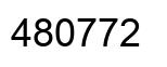 Number 480772 black image