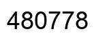 Number 480778 black image