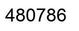 Number 480786 black image