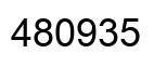Number 480935 black image