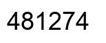 Número 481274 imagen negro