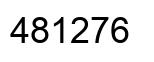 Número 481276 imagen negro