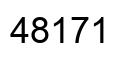 Número 48171 imagen negro