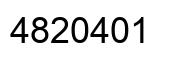 Number 4820401 black image