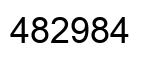 Number 482984 black image