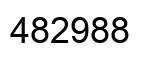 Number 482988 black image