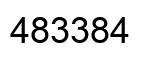 Number 483384 black image