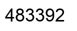 Number 483392 black image