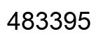 Number 483395 black image