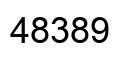 Number 48389 black image