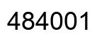 Number 484001 black image
