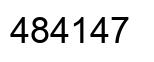 Number 484147 black image