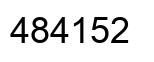 Number 484152 black image