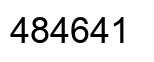 Number 484641 black image