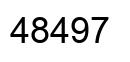 Number 48497 black image