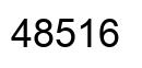 Número 48516 imagen negro