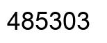 Number 485303 black image