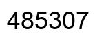 Number 485307 black image