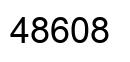 Number 48608 black image