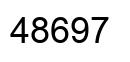 Number 48697 black image