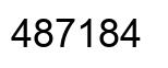 Número 487184 imagen negro