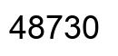 Number 48730 black image