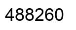 Number 488260 black image