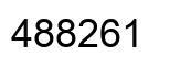 Number 488261 black image
