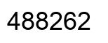 Number 488262 black image