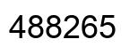 Number 488265 black image