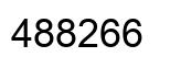 Number 488266 black image