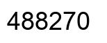 Number 488270 black image