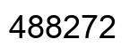 Number 488272 black image