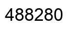Number 488280 black image