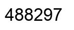 Number 488297 black image