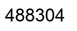 Number 488304 black image